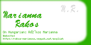 marianna rakos business card